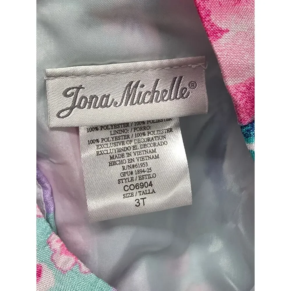 Jona Michelle Girls’ Special Occasion/Party Dress Floral Spring Wedding Size 3T